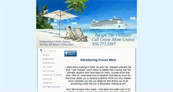 Desktop Screenshot of cruisemomcruises.com